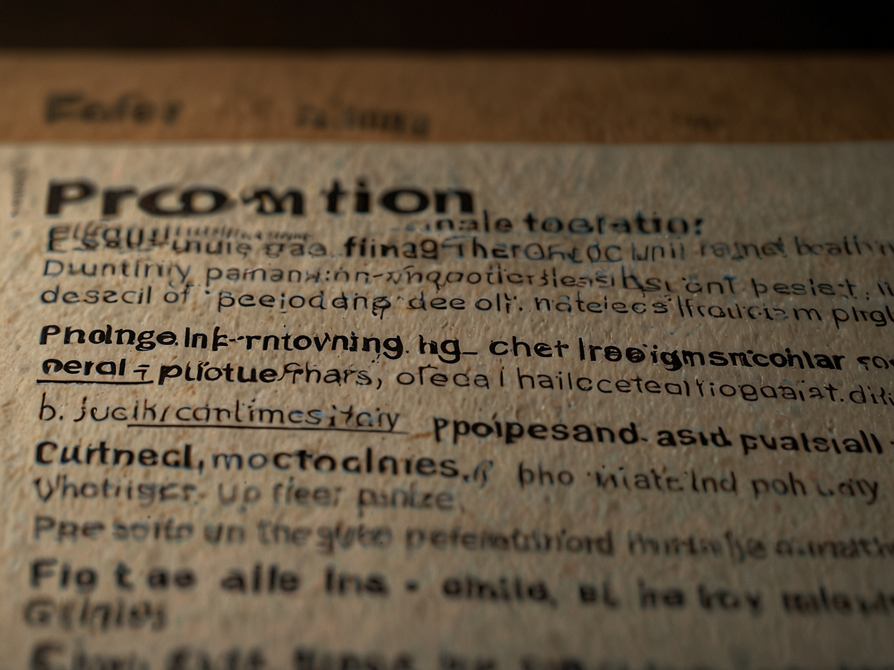 Promotion terms visual